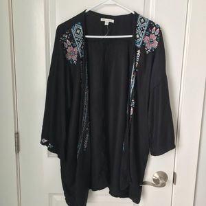 American Eagle Black Kimono